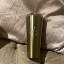 Load image into Gallery viewer, Starbucks Gold Tumbler 16oz 2023 Fall Portugal (13.9E or 20.9E)
