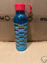 画像をギャラリービューアに読み込む, Starbucks Plastic Water Bottle, Light Blue with Red/White/Yellow Parallel Lines
