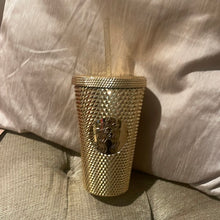 이미지를 갤러리 뷰어에 로드 , Starbucks Gold Studded Tumbler 2023 Fall Winter Holiday Bling Portugal (16.9E or 20.5E)
