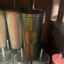 이미지를 갤러리 뷰어에 로드 , Starbucks Limited Edition Studded Oil slick Rainbow Iridescent Tumbler Fall 2023 Venti 24 oz
