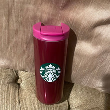 गैलरी व्यूवर में इमेज लोड करें, Starbucks Pink/Magenta Tumbler 12oz 2023 Fall Portugal (20.9E)
