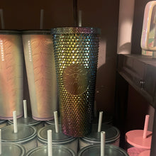 이미지를 갤러리 뷰어에 로드 , Starbucks Limited Edition Studded Oil slick Rainbow Iridescent Tumbler Fall 2023 Venti 24 oz
