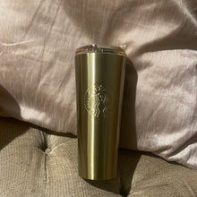 Load image into Gallery viewer, Starbucks Gold Tumbler 16oz 2023 Fall Portugal (13.9E or 20.9E)
