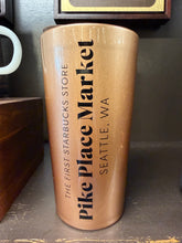 गैलरी व्यूवर में इमेज लोड करें, Starbucks Pike Place Bronze Glitter Siren Ceramic Travel Mug Tumbler
