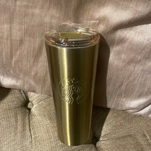 Load image into Gallery viewer, Starbucks Gold Tumbler 16oz 2023 Fall Portugal (13.9E or 20.9E)
