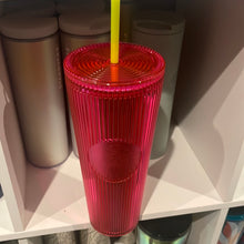 將圖片載入圖庫檢視器 Starbucks 2023 Starbucks Iridescent Magenta Bling Cold Cup (24 oz)
