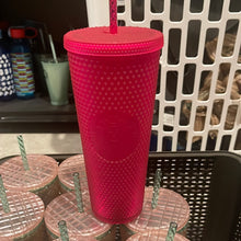 Load image into Gallery viewer, Starbucks 2023 Spring Pink Jelly Studded Venti 24oz Tumbler with Straw
