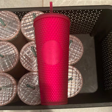 Load image into Gallery viewer, Starbucks 2023 Spring Pink Jelly Studded Venti 24oz Tumbler with Straw
