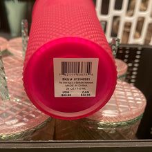Load image into Gallery viewer, Starbucks 2023 Spring Pink Jelly Studded Venti 24oz Tumbler with Straw
