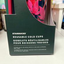 गैलरी व्यूवर में इमेज लोड करें, Starbucks 2021 24oz. Reusable Holiday Cold Cups - 5 Pack
