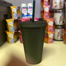 गैलरी व्यूवर में इमेज लोड करें, Starbucks 2022 Dark Green Jelly Studded Tumbler 16oz Grande
