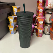 Load image into Gallery viewer, Starbucks Dark Green Jelly Studded Tumbler 24oz Venti

