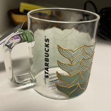 Load image into Gallery viewer, Starbucks 50th Anniversary Glass Sirens Tail Mug, 12oz
