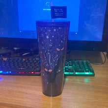 將圖片載入圖庫檢視器 Starbucks Halloween 2022 Cat Eyes Glow in the Dark Tumbler Venti 24 oz

