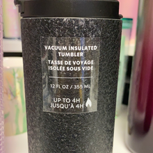 이미지를 갤러리 뷰어에 로드 , Starbucks 2022 Black Ice Textured Shimmer Stainless Steel Tumbler Hot Cup Vacuum Insulated 12oz Tall
