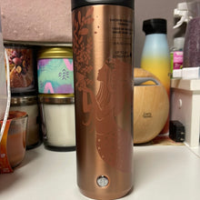 Load image into Gallery viewer, Starbucks Holiday 2021 Stainless Steel Vacuum Insulated Siren Rose Gold Tumbler 16 Oz
