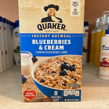 Load image into Gallery viewer, Quaker Instant Oatmeal Blueberries &amp; Cream

