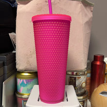 이미지를 갤러리 뷰어에 로드 , Starbucks Summer 2021 Limited Edition Hot Pink Studded Tumbler 24 ounce
