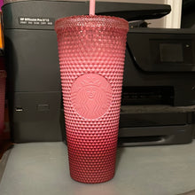 이미지를 갤러리 뷰어에 로드 , Starbucks Pink Gradient Studded Acrylic Tumbler Fall Winter Holiday 2022 (24 oz - Venti)

