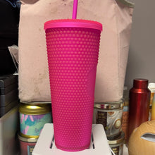 이미지를 갤러리 뷰어에 로드 , Starbucks Summer 2021 Limited Edition Hot Pink Studded Tumbler 24 ounce
