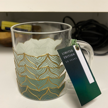 Load image into Gallery viewer, Starbucks 50th Anniversary Glass Sirens Tail Mug, 12oz
