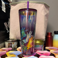 이미지를 갤러리 뷰어에 로드 , Starbucks 2021 American Sign Language ASL Hand Movements Venti Tumbler 24 oz
