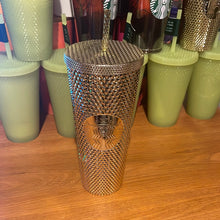 이미지를 갤러리 뷰어에 로드 , Starbucks Gold Studded Tumbler 2022 Fall Winter Holiday Bling (24 oz - Venti)
