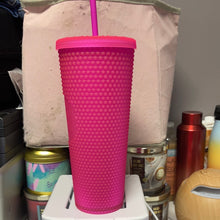 이미지를 갤러리 뷰어에 로드 , Starbucks Summer 2021 Limited Edition Hot Pink Studded Tumbler 24 ounce
