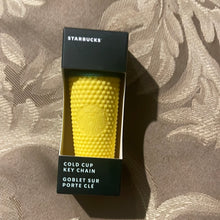 將圖片載入圖庫檢視器 Starbucks 2023 Hawaii 2022 Starbucks Ornament Mini Tumbler Keychain Pineapple Yellow Studded
