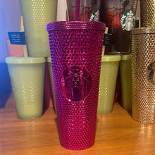 Load image into Gallery viewer, Starbucks Sangria Studded Tumbler 2022 Fall Winter Holiday Bling (24 oz - Venti)

