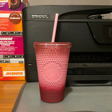Load image into Gallery viewer, Starbucks Pink Gradient Studded Tumbler Fall Winter Holiday 2022 (16 oz - Grande)
