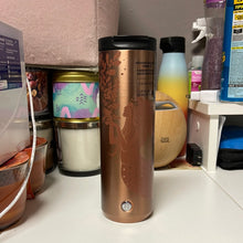 Load image into Gallery viewer, Starbucks Holiday 2021 Stainless Steel Vacuum Insulated Siren Rose Gold Tumbler 16 Oz

