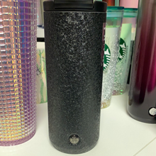 이미지를 갤러리 뷰어에 로드 , Starbucks 2022 Black Ice Textured Shimmer Stainless Steel Tumbler Hot Cup Vacuum Insulated 12oz Tall
