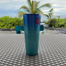 画像をギャラリービューアに読み込む, Starbucks 2021 Hawaii Collection Starbucks Hawaii Collection 24oz Stainless Steel Blue Ombre Tropical Cold Cup
