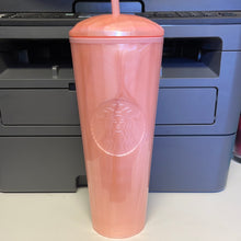 Load image into Gallery viewer, Starbucks 2021 Summer Blush Pink Kaleidoscope Venti Tumbler with Dome Lid and Straw, 24 fluid ounces
