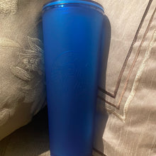 Load image into Gallery viewer, Starbucks 2023 Spring Bluebell Soft touch 24oz Venti Tumbler
