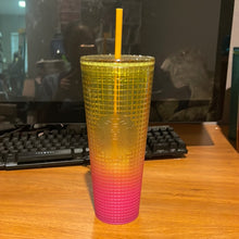 Load image into Gallery viewer, Starbucks Cold Cup Tumbler Venti 24 oz Summer 2022 (Lemon Pink Gradient)
