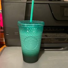 Load image into Gallery viewer, Starbucks Green Gradient Studded Tumbler Fall Winter Holiday 2022 (16 oz - Grande)
