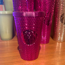 Load image into Gallery viewer, Starbucks Sangria Studded Tumbler 2022 Fall Winter Holiday Bling (16 oz Grande)
