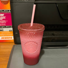 Load image into Gallery viewer, Starbucks Pink Gradient Studded Tumbler Fall Winter Holiday 2022 (16 oz - Grande)
