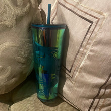 画像をギャラリービューアに読み込む, Starbucks 2023 Spring Blue Siren Acrylic 24oz Tumbler with Straw
