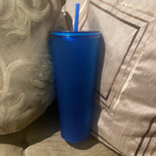 Load image into Gallery viewer, Starbucks 2023 Spring Bluebell Soft touch 24oz Venti Tumbler
