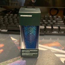 將圖片載入圖庫檢視器 Starbucks Holiday 2022 Starbucks Azure Jeweled Cold Cup Ornament Holiday 2022
