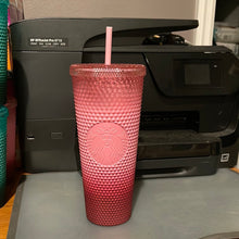 이미지를 갤러리 뷰어에 로드 , Starbucks Pink Gradient Studded Acrylic Tumbler Fall Winter Holiday 2022 (24 oz - Venti)
