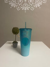 Load image into Gallery viewer, Starbucks Spring 2023 Collection Studded Bling Blue Ambre Venti Size - 24oz Tumbler
