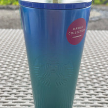 画像をギャラリービューアに読み込む, Starbucks 2021 Hawaii Collection Starbucks Hawaii Collection 24oz Stainless Steel Blue Ombre Tropical Cold Cup
