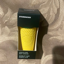將圖片載入圖庫檢視器 Starbucks 2023 Hawaii 2022 Starbucks Ornament Mini Tumbler Keychain Pineapple Yellow Studded
