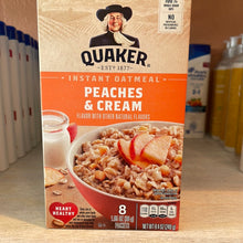 Load image into Gallery viewer, Quaker Instant Oatmeal Peaches &amp; Cream
