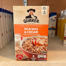 Load image into Gallery viewer, Quaker Instant Oatmeal Peaches &amp; Cream
