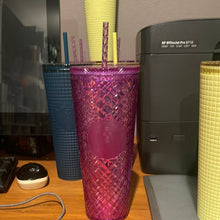 Load image into Gallery viewer, Starbucks Jeweled Purple Taffy 2023 Valentine's Day Tumbler Venti 24 oz
